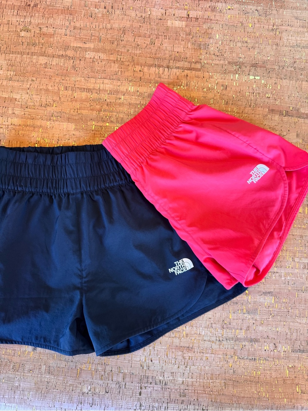 The North Face Girls' Athletic Shorts - Black & Red